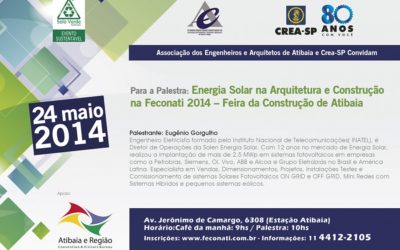 Palestra: Energia Solar para a Arquitetura